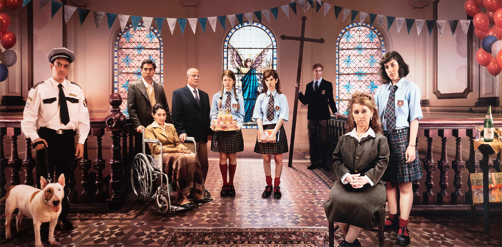 Marcos Lopez, El cumpleaños de la directora, 2008 fotografia, 120 × 240 cm, AP 1/2