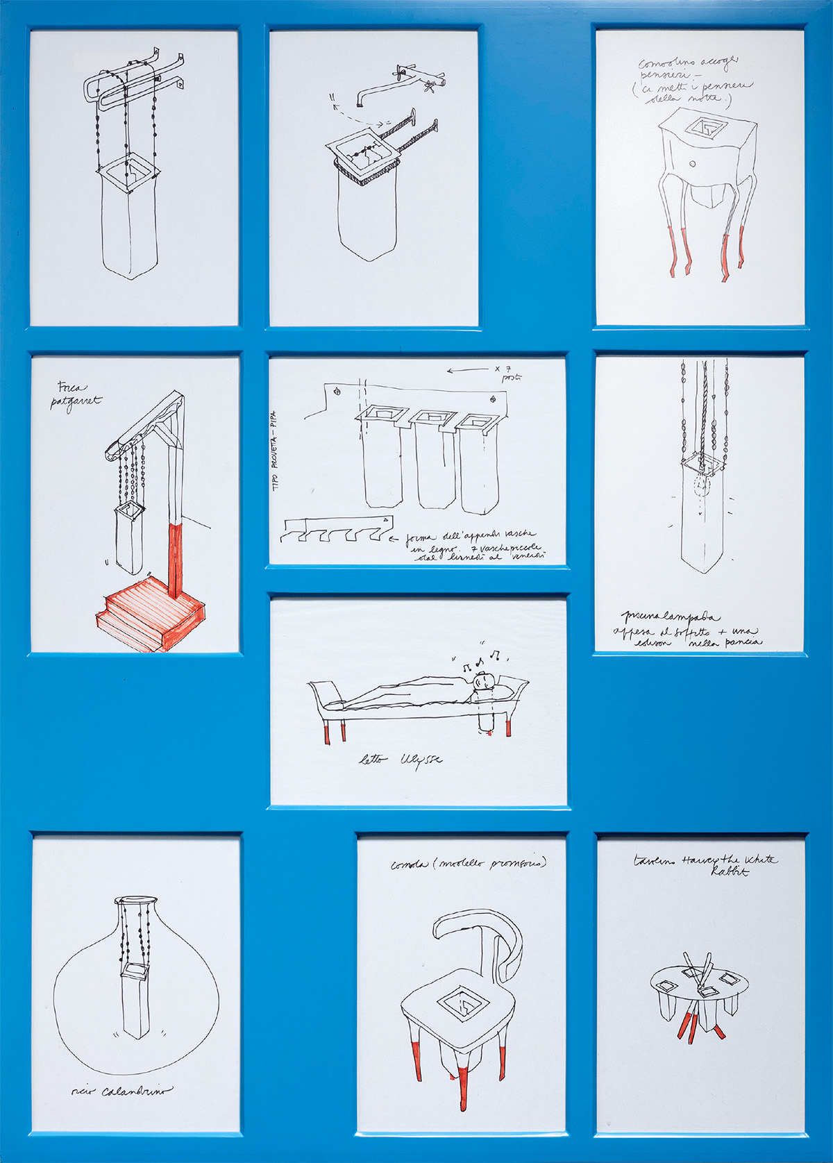 Letizia Cariello, Pull up the pool, 2006 disegni, 116 x 83 cm