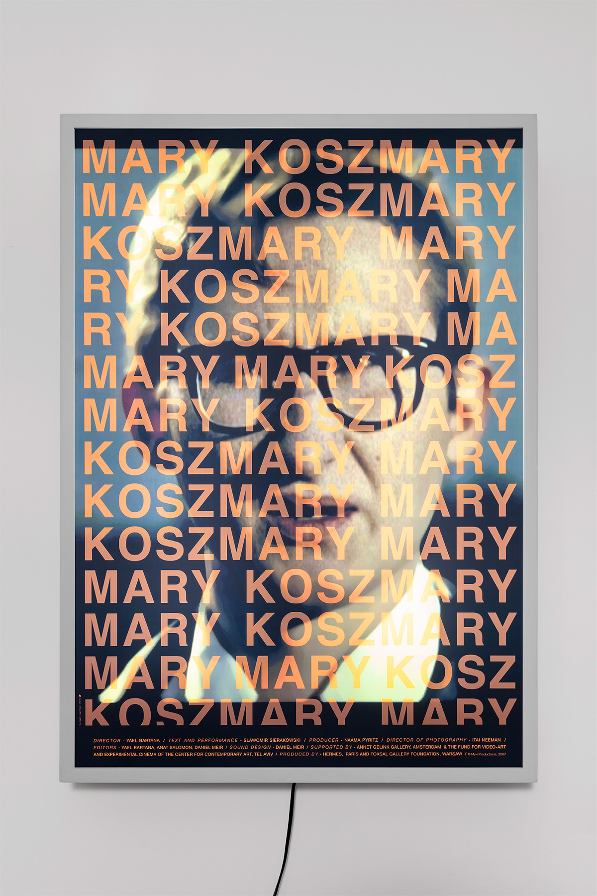 Yael Bartana, Mary Kozsmary, 2009 light box, 100 × 70 × 30 cm, ed.1/3